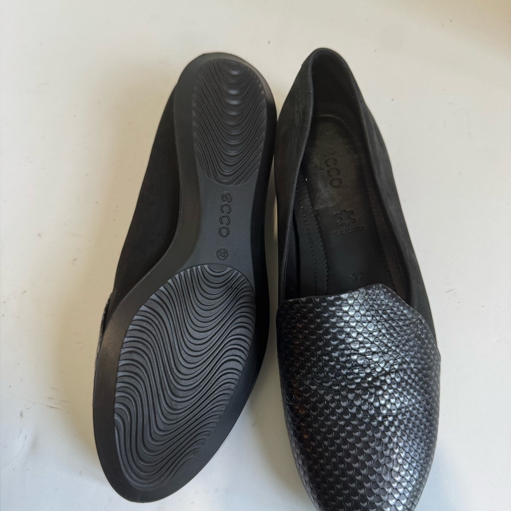 Ecco Touch Ballerina 2.0 Black Leather Shoes EU 37 - Picture 15 of 16